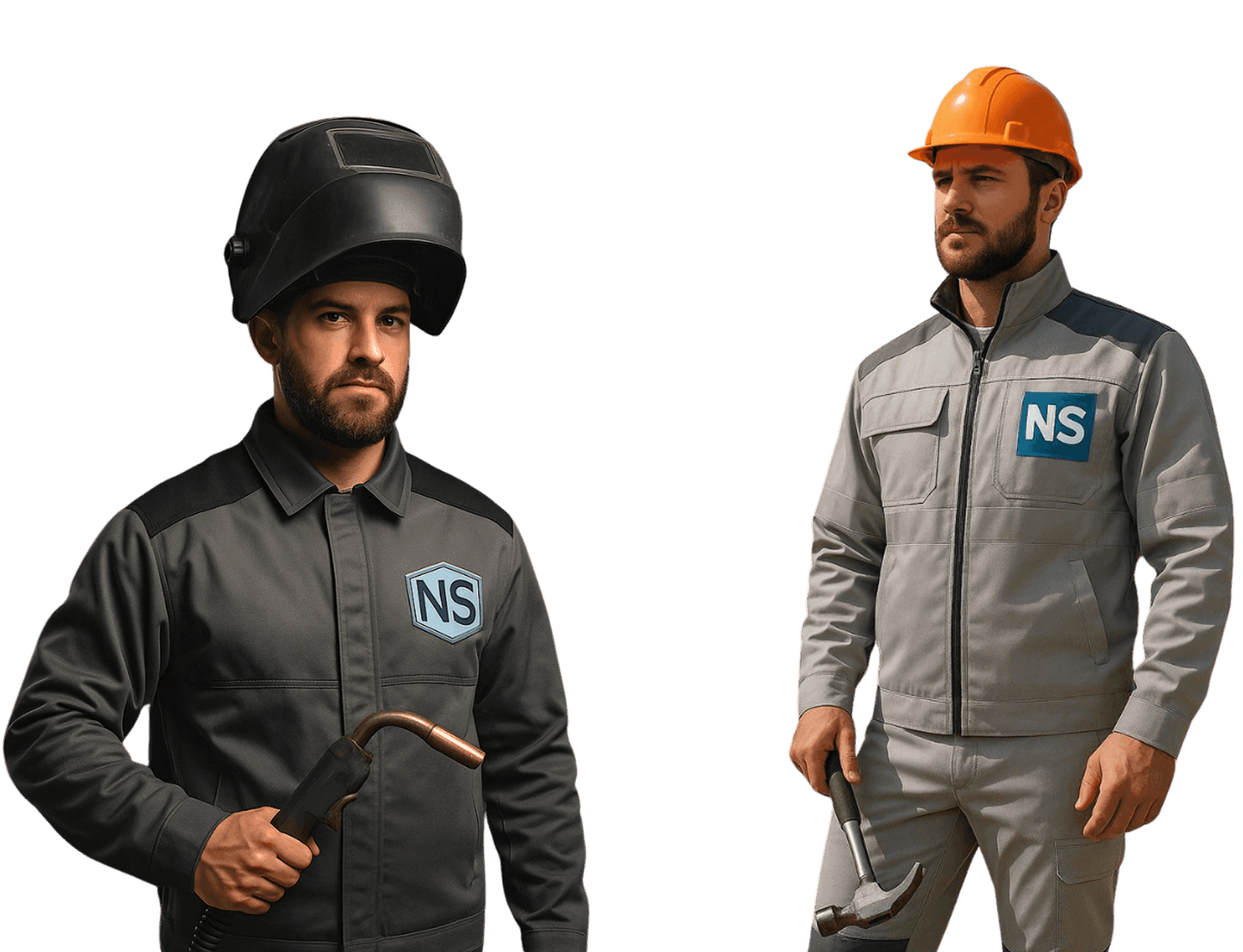 Баннер с людьми, одетыми в одежду от national safety